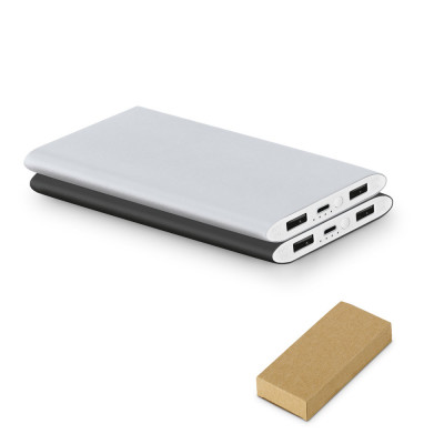 NOBEL. Power bank 7'200 mAh em alumínio reciclado (100 rAL)